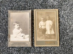 CDV Photo Children, 1917. Child. Girl. Vintage photo of a girl. 2