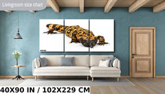 Reptilian Royalty: Gila Monster Wall Art Metal Acrylic Print Reptile Photography
