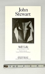 John Stewart (1919-2017) Art Announcement Card 1993 – Still Life – Stayley-Wise