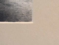 Vintage Photograph of a Woman Standing on a Road, in a Grey Matte Frame