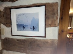 Vintage Asian Signed Framed G Liang “Fishing in Spring At Li River” Photograph