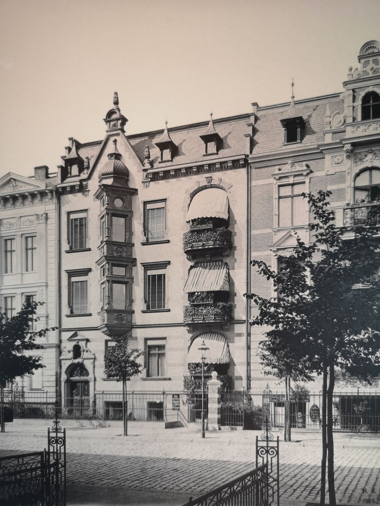 Large Phototype 1889. Berlin. Hansa Quarter. Residence Lessingstraße 62. Hermann