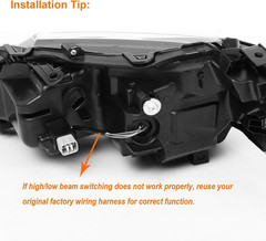 Passenger Side Headlight Assembly Compatible with 2018-2022 Toyota Camry | 2023