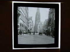 13 pieces historical photograph positive glass plate 8.5×8.5 cm Münster around 1915