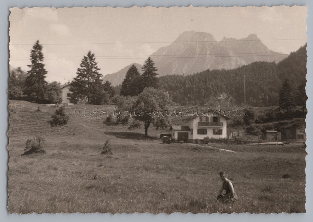 near Füssen 1962-residential buildings-old photo 1960s