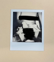 Polaroid Instant Photo Black and White – Female Nude, Portrait Alignment