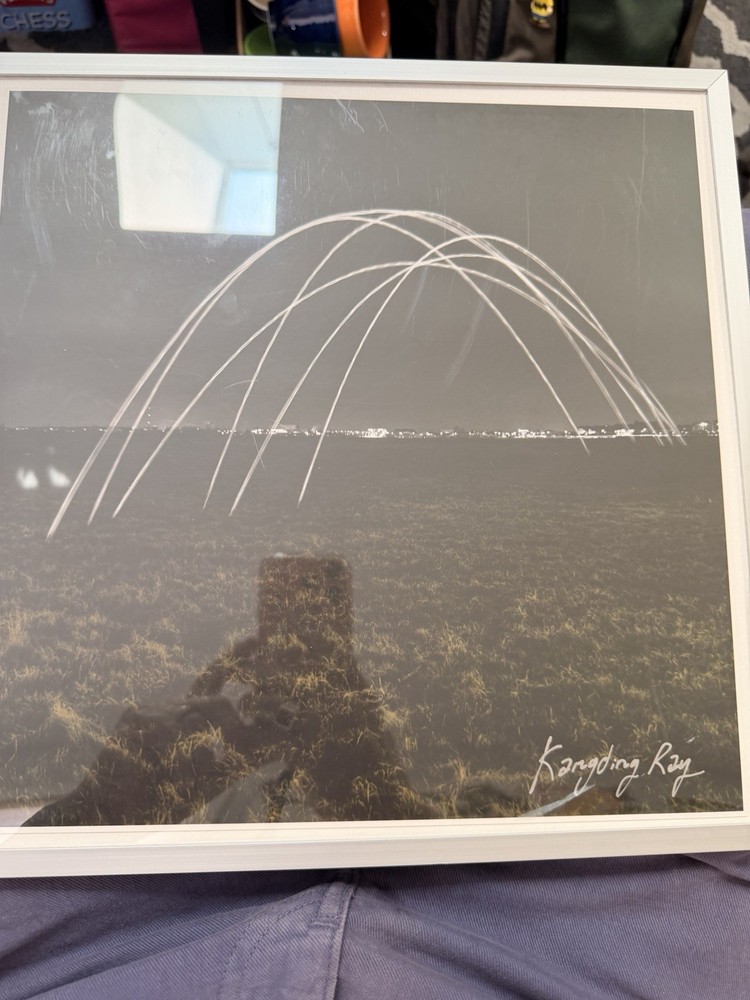 Kangding Ray Signed Framed Color Landscape Photo Print Night Light Trails