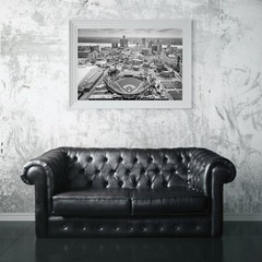 Comerica Park Aerial View Photo, Detroit Tigers Wall Art Photography