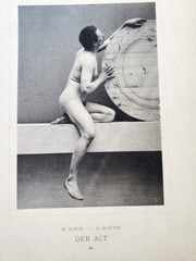 Rare 1894 Male Nude Collotype Photo – Koch / Rieth «Der Act»