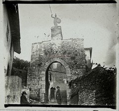 FRANCE Chazay-D’Azergue Die Porte De Lyon C1925 Photo Plate Stereo Vintage §n1