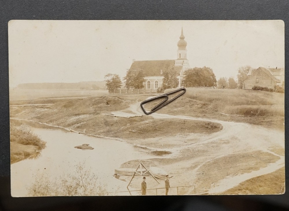 Photo View Church Latvia Estonia Poland River Man Building House Picture Russia