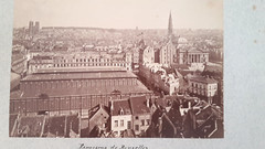 Rare Photo Board City Brussels Late 19th – Early 20th Century Belgium Monuments