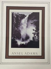 Ansel Adams Photography Copy Bridal Veil Fall Professionally Framed Yosemite