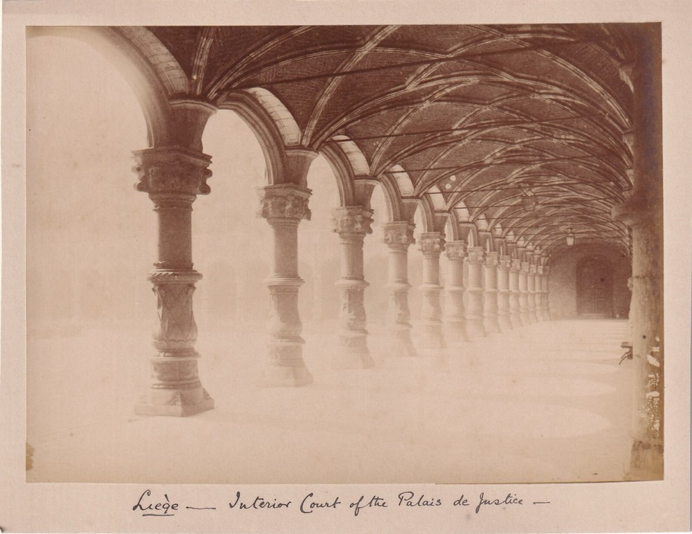 Photo on Cardboard – Belgium Liège – Circa 1890s