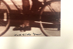 SIGNED Carl N Sidle Photographic Art Print c 2001 on heavy rag paper marked «9»