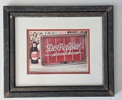 Vintage Rare Dr Pepper Photography Wall Art Matted, Framed, Signed Korczynski