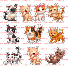Girls Sticker Mega Bundle | Cute 3D Cartoon Princess Fairy Unicorn Stickers