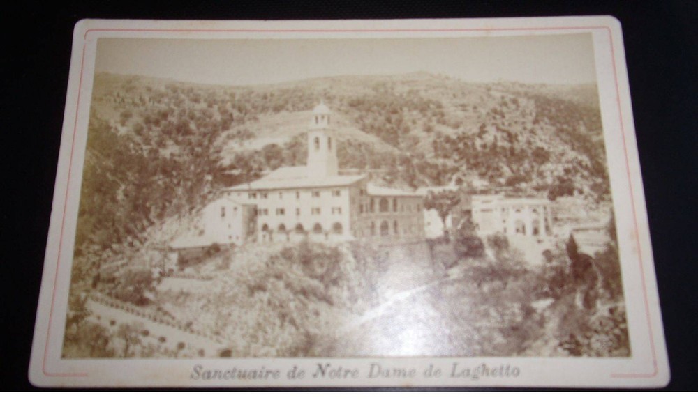 Photography On Cardboard. 2MOI10365. About 1900. Notre Dame De Laghetto. 16 X
