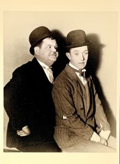 Laurel And Hardy, 1930 Fotofolio Art Print Card Photo By Lansing Brown Jr.