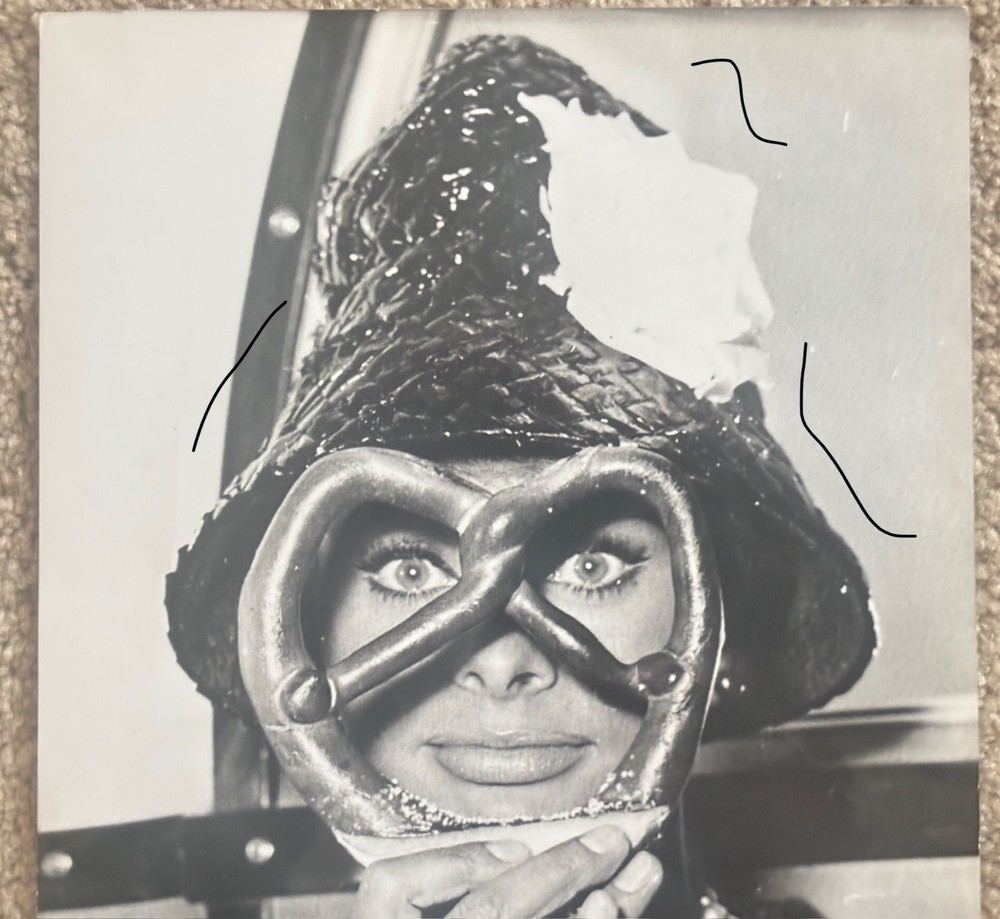 21x15cm Vintage Archive Photo 1960 Sophia Loren in Frankfurt
