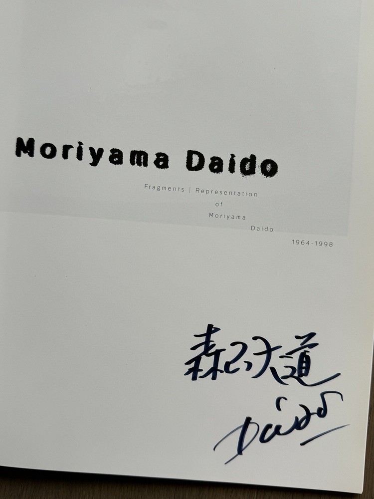 RARE SIGNED Daido Moriyama – Fragments: Representation 1964-98, Japan Limited Ed