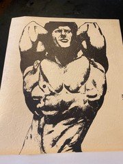 SKETCHED Black & White Photograph Of Frank Zane 1973 RARE! MR OLYMPIA