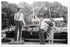 Gerald Ford With Trent Lott In Pascagoula Mississippi 8 x 12 Silver Halide Photo