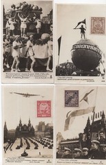 [Soviet Propaganda] 30 x Photographs from Moscow May Day Celebrations, 1930s