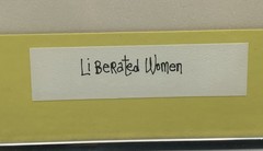 VINTAGE 1975 WILLIAM EAGAN Framed Print Liberated Women 12.25″ x 14.25″