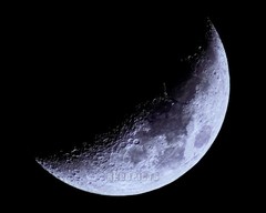 Wall Decor, 8×10 inch 33 Percent Full Moon (Waxing Crescent Phase) Print M5224