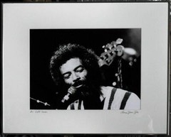 «GIL SCOTT-HERON»: GELATIN SILVER B&W 11″X14″PHOTO HANDPRINTED, FRAMED 16″ X 20″