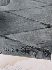 Julian Story «Charlotte Corday» Photogravure French Revolution Antique Print TLC
