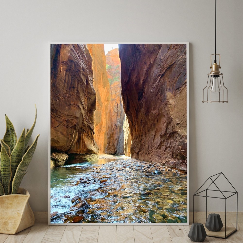 The Narrows Zion National Park Photograph, Zion Wall Decor