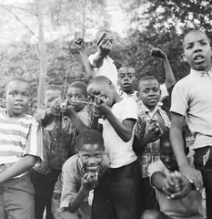 Photo Print On Baryte Paper Child Harlem New York 1960 40x40cm