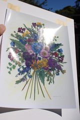 Original Fine Art Photography Still Life Flowers signed «Susan» Matted & Framed