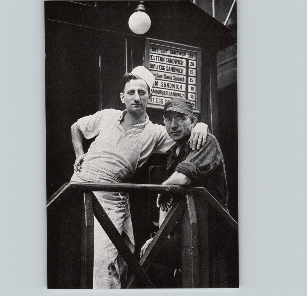 1938 Walker Evans Americana New York Restaurant Cook Menu Original Photo Gravure