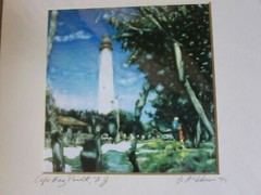 ONE Colorful CAPE MAY NJ BEACH Art Photograph, signed dated PRINT 11×14 matte