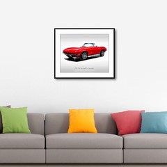 Classic Cars – 1965 Chevrolet Corvette in Rally Red – Muscle Car