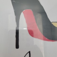Christian Louboutin Red Bottom Framed Art New 12 x 12 Fairchild Paris