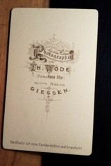 Woman with Book & 3 Little Girls Circa 1870s CDV Th. Wode Company Hans Stix Giessen