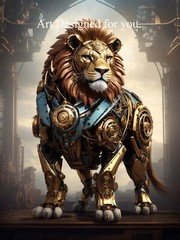 Digital Image Picture Photo Wallpaper Background Mechanical Lion Artwork