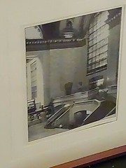MAJESTIC FRAMED ART PHOTO OF A STATION OR TOWN HALL PHOTO IS 9.5″ H X 7.5″ L