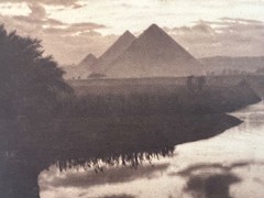 Lehnert and Landrock Antique Photo «CAIRO-TWILIGHT» w/ Matt