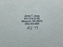 James T Jones Signed Polar Bears Photo, Matted
