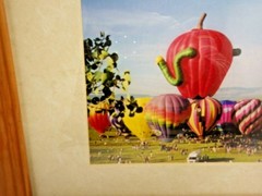 Steamboat Springs Hot Air Balloon Nature Landscape Wood Framed Wall Art lot 3