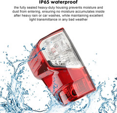 Tail Light Assembly with Bulbs Compatible with Nissan Titan/Titan XD | Left Driv