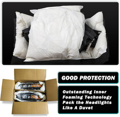 Upgraded Lens Headlights Assembly Fit for 2014 2015 Chevy Silverado 1500 Pickup