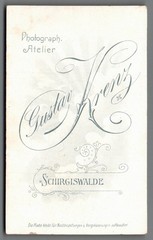 CDV photo lady costume dress Schirgiswalde Saxony Gustav Krenz c2204