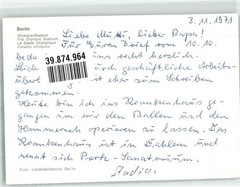 39874964 – 1000 Berlin Mitte Olympia Stadium Stadium / Stadiums