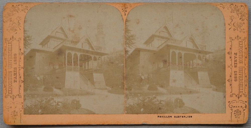 Paris 1889 Australia World’s Fair France Photo Stereo Vintage Album